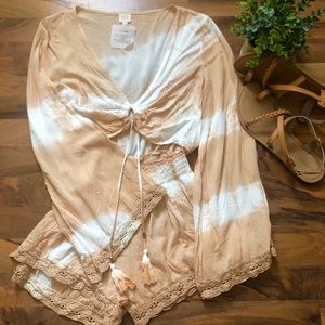 Tie Dyed Surf Gypsy Romper - Size S